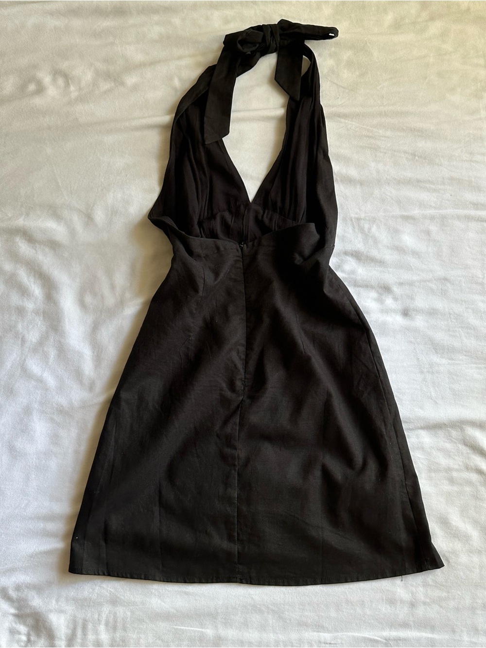 Princess Polly Black Halter Mini Dress - Picture 2 of 4